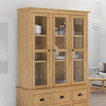 Kapp klaasustega bodo meepruun 115,5 x 38,5 x 117,7 cm