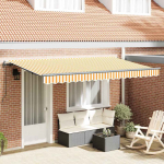 K&auml;igukohandatav varikatus kollane 400 x 200 cm kangas