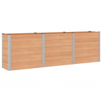 K&otilde;rgendatud aia taimelava pruun 300 x 50 x 91 cm alu.