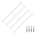 Akna turvav&otilde;re 4 ristvartiga 3 pcs 43-74 cm tsingitud teras