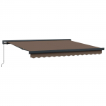 Kokkuvolditav varikatus pruunikashall 300 x 250 cm