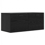 Seinekapp seinale kinnitav must tamm 80 x 36,5 x 35 cm