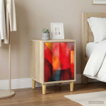 &Ouml;&ouml;lambi kapp heesch 2 tk sonoma tamm 36 x 33 x 50 cm tehispuit