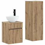 Vannitoa m&ouml;&ouml;bleset 2 tk artisan tamm 33 x 34,5 x 100 cm