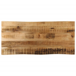 Lauaplaat naturaalse servaga 100x40x3,8 cm t&ouml;&ouml;tlemata mangopuit