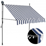 K&auml;sitsi sisset&otilde;mmatav varikatus, led, 200 cm, sinine ja valge