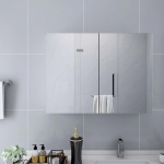 Vannitoa peegelkapp, valge, 80 x 15 x 60 cm, mdf