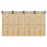 Liugukse tarvikute komplekt 400 cm terasest, must