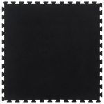 Kummist p&otilde;randamatt, must, 12 mm, 100x100 cm