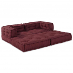 Modulaarne diivan 2 pcs bordeaux 140 x 70 x 56 cm kangas