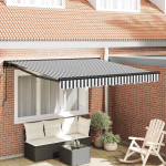 K&auml;igukohandatav varikatus anthracite ja valge 350x250 cm kangas