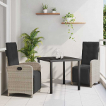 Aia s&ouml;&ouml;gilaudade komplekt 3 pcs helehall pol&uuml;rotang