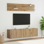 Tv &uuml;ksused seinale kinnitatav 6 pcs k&auml;sit&ouml;&ouml;tamm tehispuit
