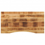 Kumerusega lauaplaat, 120x60x2,5 cm, t&ouml;&ouml;tlemata mangopuit