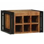 Veepudeli riiul pruun ja must 46 x 35 x 27.5 cm akaatsiapuit