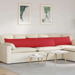 Diivanipadjad 2 pcs punane 200 x 40 cm kangas