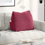 Seljatugi padi veinpunane 60 x 20 x 50 cm korter kangas