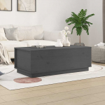 Kohvilaud, hall, 100 x 50 x 35 cm, m&auml;nnipuit