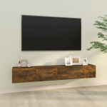 Teleri seinakapid 2 tk, suitsutamm, 100 x 30 x 30 cm, tehispuit