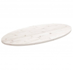 Lauaplaat, valge,90 x 45 x 2,5 cm, m&auml;nnipuit, ovaalne