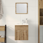 2-osaline vannitoa m&ouml;&ouml;blikomplekt, kunsttamm, tehispuit
