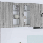 Seinakapp k&ouml;&ouml;ki riiuliga hall sonoma 80 x 31 x 80 cm tehispuit