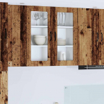 Seinakapp k&ouml;&ouml;ki riiuliga vana puit 80 x 31 x 80 cm tehispuit