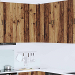 Seinakapp k&ouml;&ouml;ki riiuliga vana puit 57 x 57 x 100 cm tehispuit