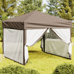 Kokkupandav peotelk seintega, pruunikashall, 3 x 3 m