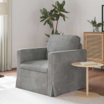 Diivan helehall &uuml;ldm&otilde;&otilde;tmed: 78 x 78 x 80 cm (l x s x k) samet