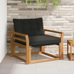 V&auml;li diivanikomplekt tugev acacia puit ja textilene neutraalne