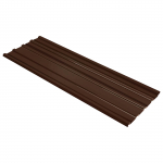 Katusepaneel 12 pcs pruun 129 x 45 cm tsingitud teras