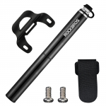 Rockbros JG-PB-004 lightweight bicycle pump with pressure gauge - black