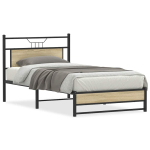 Voodiraam ilma madratsita, sonoma tamm, 107x203 cm, tehispuit