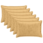 Diivanipadi 6 pcs houten pruunikashall 50 x 80 cm flanell