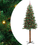 Peen j&otilde;ulupuu roheline 210 cm pvc ja tahke m&auml;nd