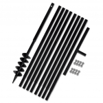 Terasest 100 mm maapuur k&auml;epidemega koos 9 m pikendustoruga