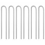 U-kujulised telgivaiad 6 tk, 37 cm &oslash;10 mm, tsingitud teras