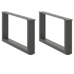 Kohvilaua jalad u-kujulised 2 tk, antratsiithall, 60 x (30-31) cm, teras