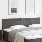 Peats led -ribatuledega hall 200 cm kunstnahk