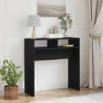Konsoollaud must tamm 78 x 30 x 80 cm tehispuit