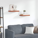 Seinariiul 2 pcs punane 40 x 23,5 x 4 cm tehispuit