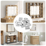 Peegli hoidik 340 pcs nikkel 35 x 30 x 8,3 mm teras