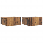 Seinale kinnitatav &ouml;&ouml;tis 2 pcs vana puit 49 x 34,5 x 24 cm