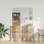 Volditav lemmikloomade aed 4 pcs sonoma tamm 201 x 38 x 90 cm