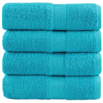 Premium-klassi pesur&auml;tikud solund 4 tk t&uuml;rkiissinine 30 x 30 cm 600 g/m&sup2;