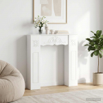 Kamina raam valge 102 x 20 x 102 cm tehispuit