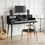 Stuudio laud must tamm 110 x 42,5 x 36 cm tehispuit