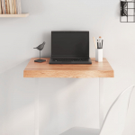 Lauaplaat, helepruun, 60 x 50 x (2-6) cm, t&ouml;&ouml;deldud tammepuit