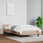 Voodiraam peatsiga ilma madratsita cappuccino 100x200 cm